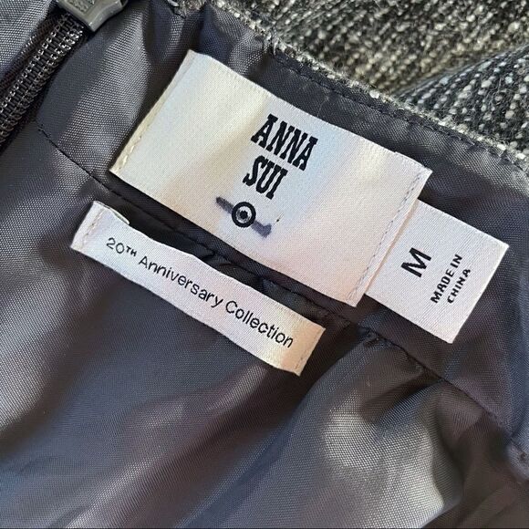 Anna Sui target tweed fringe sequin mini dress - Picture 3 of 11